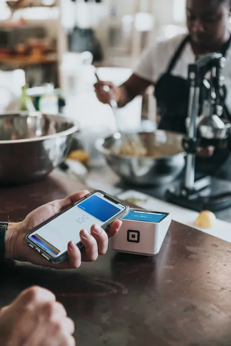 Gift card in use
